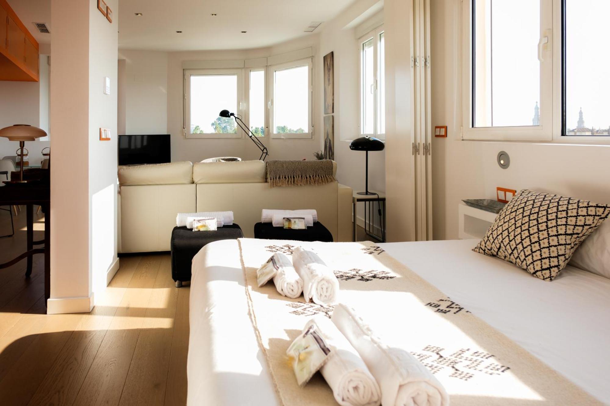 Ferienwohnung Exclusive Penthouse - Puerta De Jerez Sevilla Exterior foto